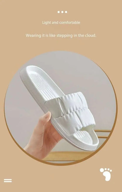 Chaussons d’été antidérapants pour femme et homme – Sandales de salle de bain confortables à semelle souple