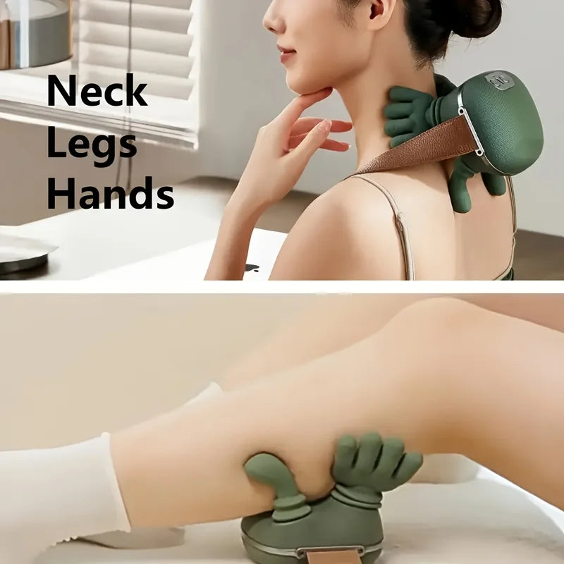 Masseur Cervical et Épaules Sans Fil – Massage Profond Effet Mains Humaines