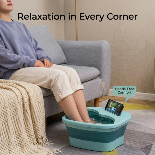 Bassine Pliante pour Bain de Pieds Massage – Spa Relaxant et Pédicure à Domicile