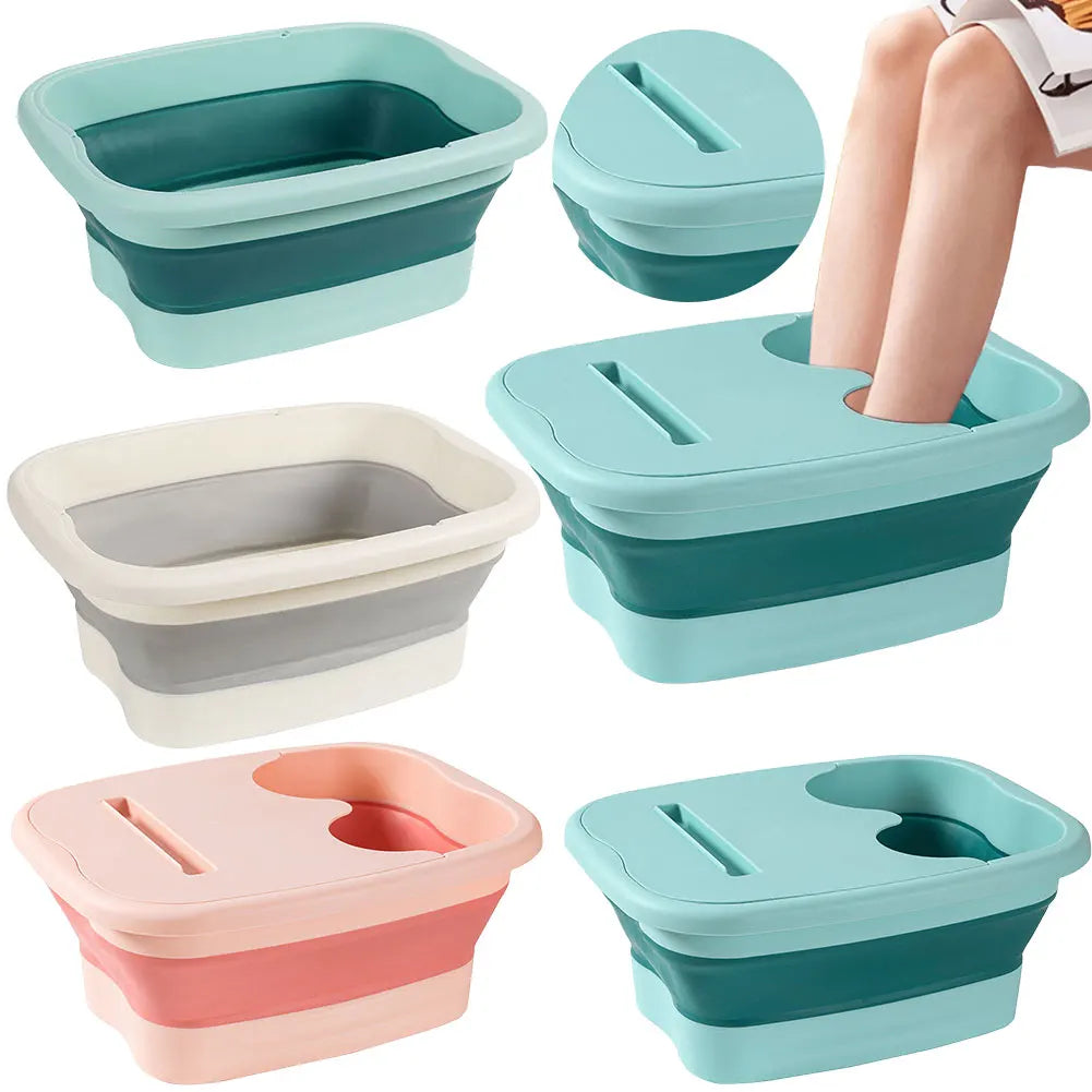 Portable Foot Soaking Bath Tub Easy To Store Foot Spa Bucket Collapsible Foot Soak Bucket for Relaxing and Pain Relief