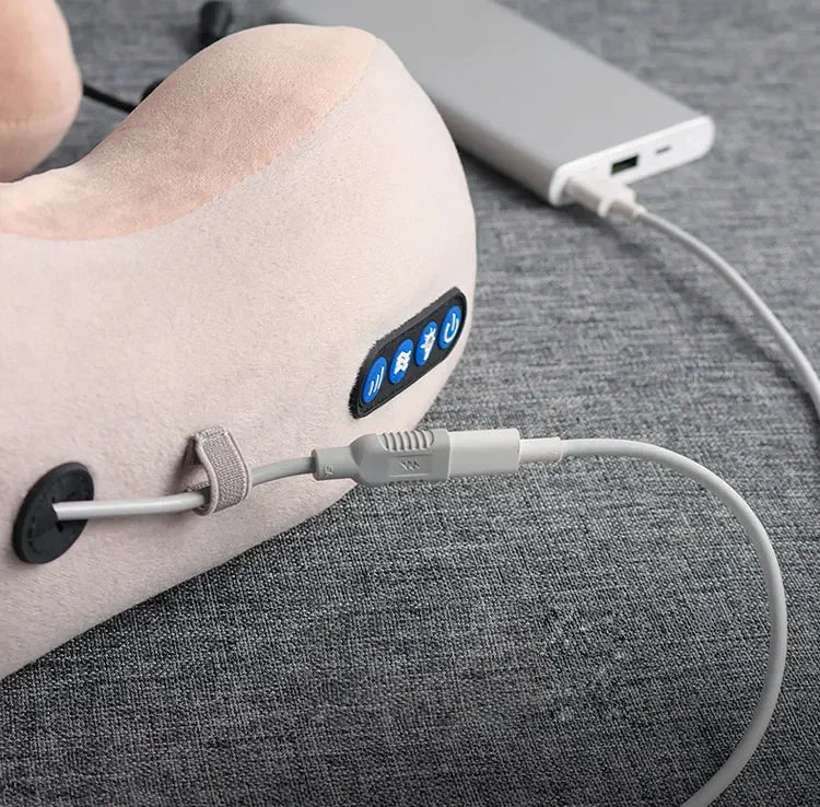 Multifunctional Portable Electric Neck Massager U-Shaped Pillow for Shoulder Cervical Relaxing Use at Home Car Or Outdoor