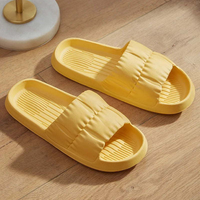 Chaussons d’été antidérapants pour femme et homme – Sandales de salle de bain confortables à semelle souple