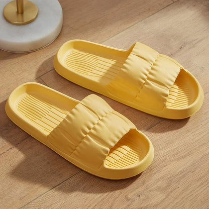 Chaussons d’été antidérapants pour femme et homme – Sandales de salle de bain confortables à semelle souple