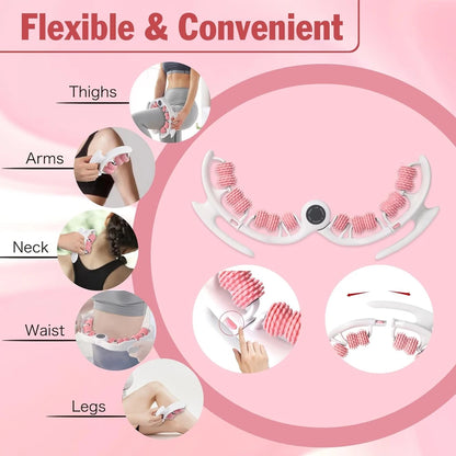 Masseur Anticellulite Corps – Rouleau de Massage Profond pour Drainage Lymphatique et Peau Lisse