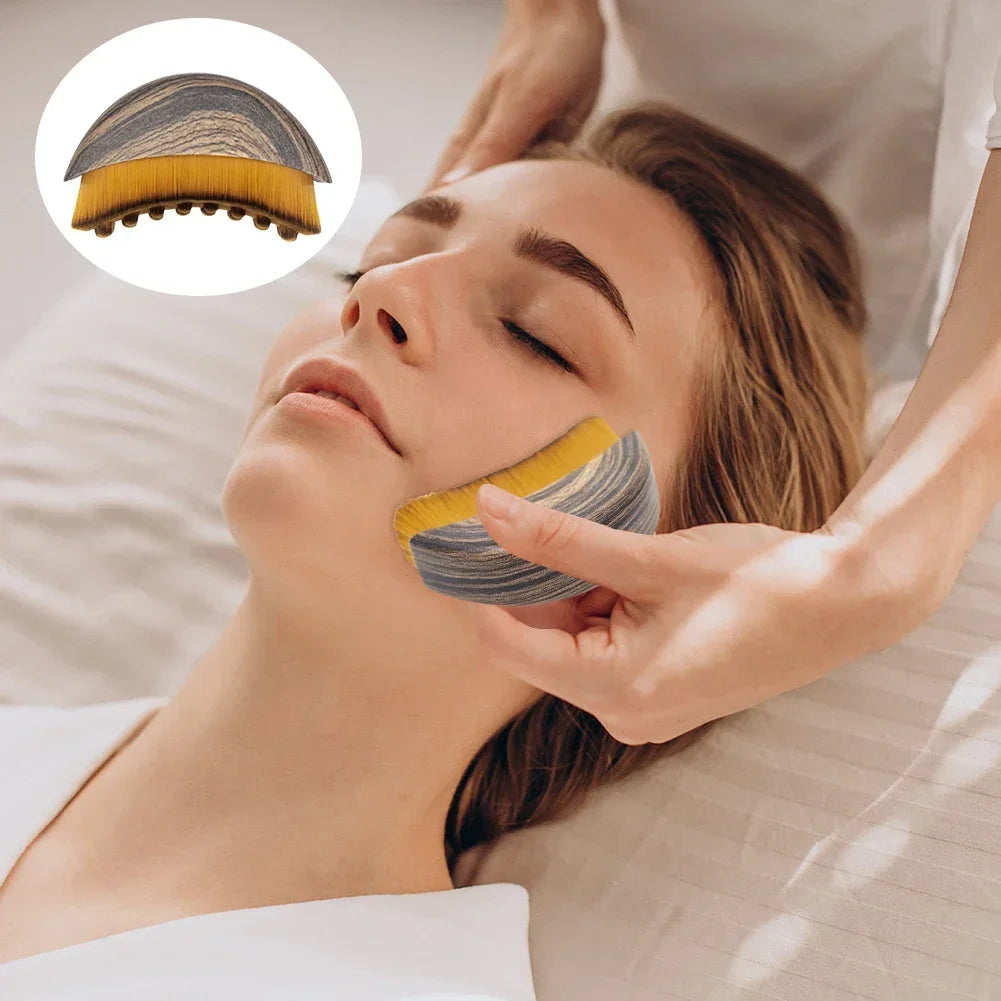 Brosse Visage Sculptante – Drainage Lymphatique et Définition de la Mâchoire