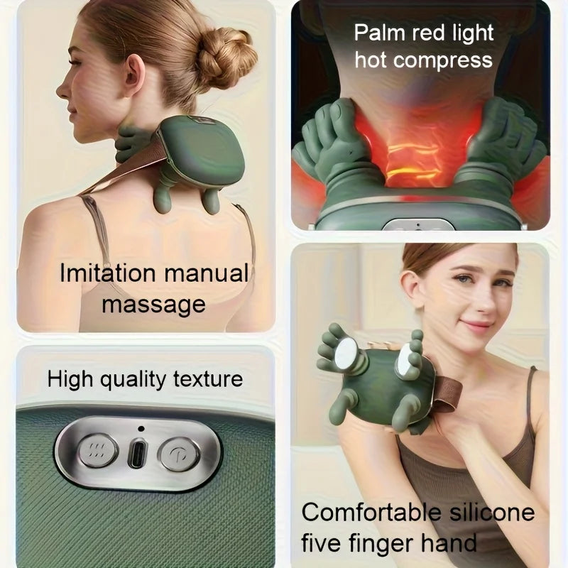 Masseur Cervical et Épaules Sans Fil – Massage Profond Effet Mains Humaines