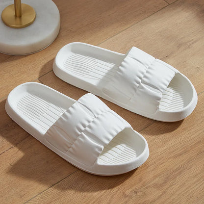 Chaussons d’été antidérapants pour femme et homme – Sandales de salle de bain confortables à semelle souple