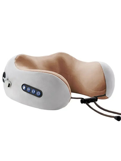 Multifunctional Portable Electric Neck Massager U-Shaped Pillow for Shoulder Cervical Relaxing Use at Home Car Or Outdoor