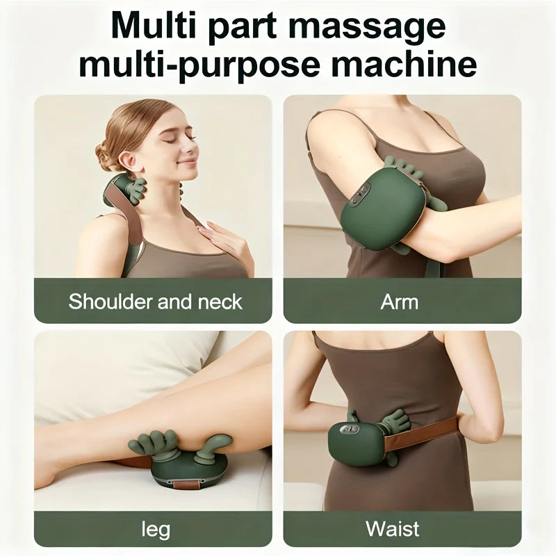 Masseur Cervical et Épaules Sans Fil – Massage Profond Effet Mains Humaines