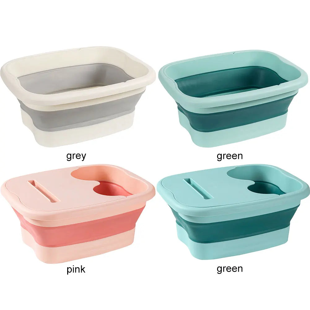 Portable Foot Soaking Bath Tub Easy To Store Foot Spa Bucket Collapsible Foot Soak Bucket for Relaxing and Pain Relief