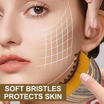 Brosse Visage Sculptante – Drainage Lymphatique et Définition de la Mâchoire