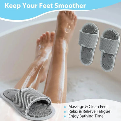 Lave-Pieds de Douche en Silicone – Brosse Massage Pieds, Exfoliation Douce et Nettoyage Sans Effort