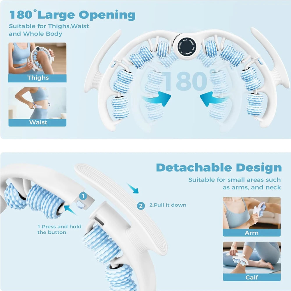 Masseur Anticellulite Corps – Rouleau de Massage Profond pour Drainage Lymphatique et Peau Lisse