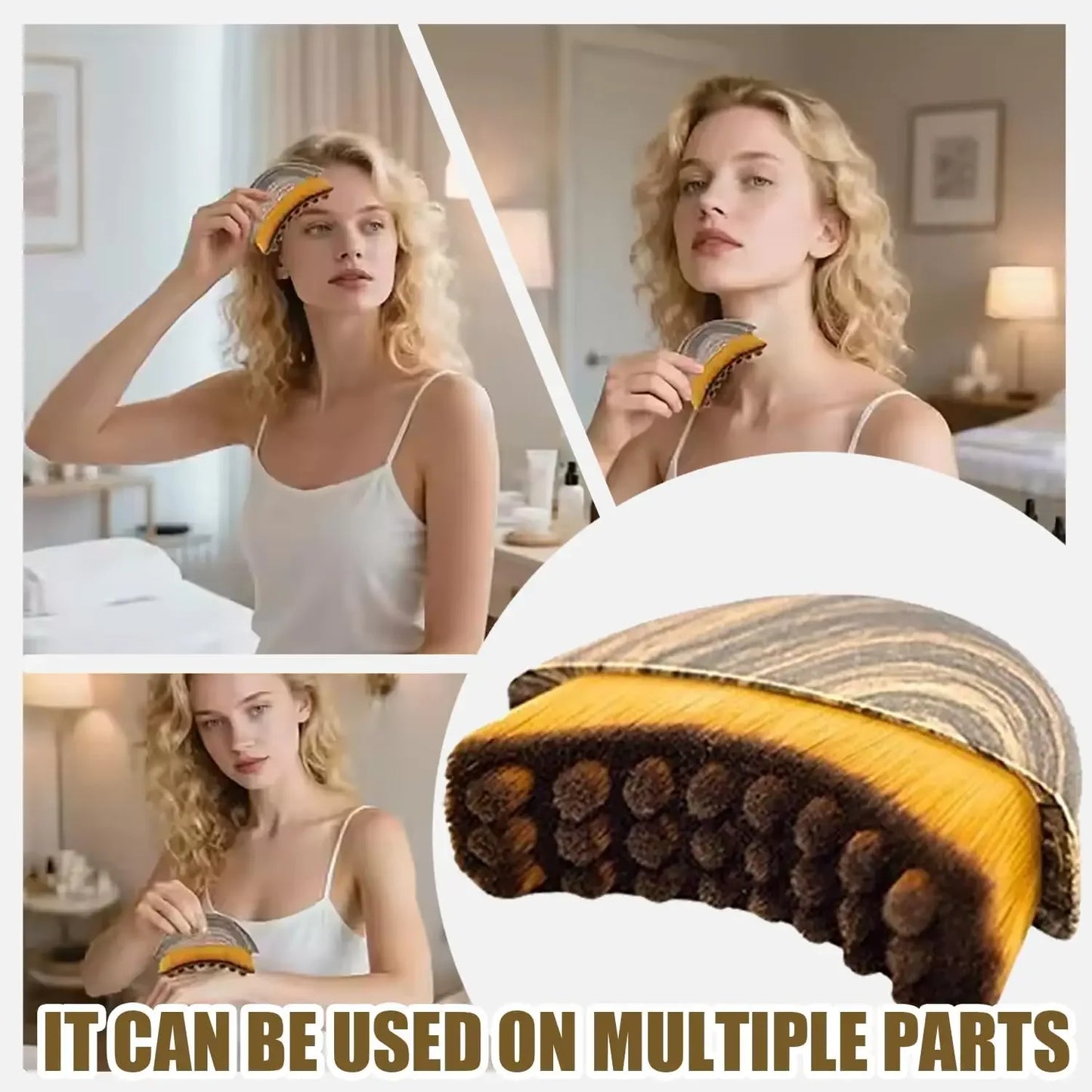 Brosse Visage Sculptante – Drainage Lymphatique et Définition de la Mâchoire