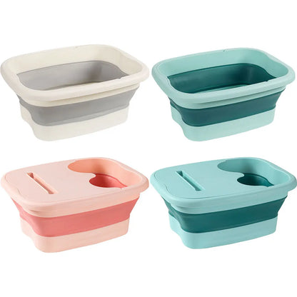 Portable Foot Soaking Bath Tub Easy To Store Foot Spa Bucket Collapsible Foot Soak Bucket for Relaxing and Pain Relief