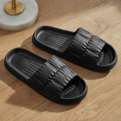 Chaussons d’été antidérapants pour femme et homme – Sandales de salle de bain confortables à semelle souple