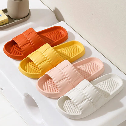 Chaussons d’été antidérapants pour femme et homme – Sandales de salle de bain confortables à semelle souple